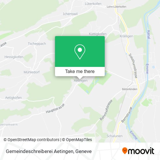 Gemeindeschreiberei Aetingen map