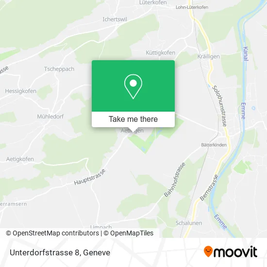 Unterdorfstrasse 8 map