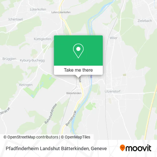 Pfadfinderheim Landshut Bätterkinden map