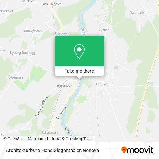 Architekturbüro Hans Siegenthaler map