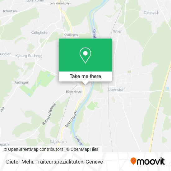 Dieter Mehr, Traiteurspezialitäten map