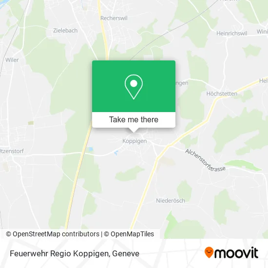Feuerwehr Regio Koppigen map