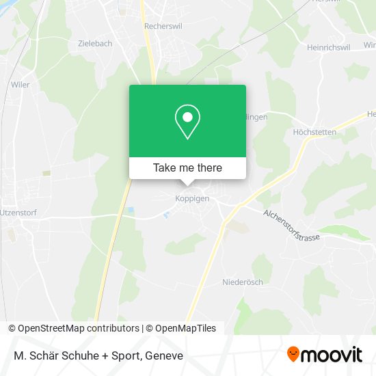M. Schär Schuhe + Sport map