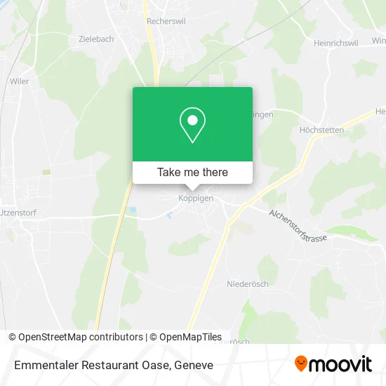 Emmentaler Restaurant Oase map