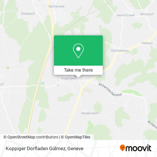 Koppiger Dorfladen Gülmez map