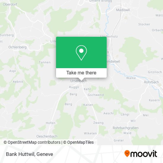 Bank Huttwil map