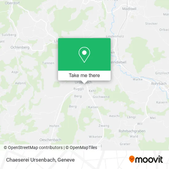 Chaeserei Ursenbach map