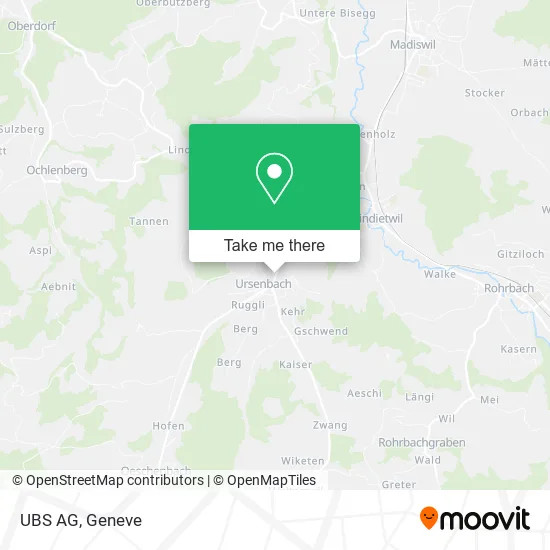 UBS AG map
