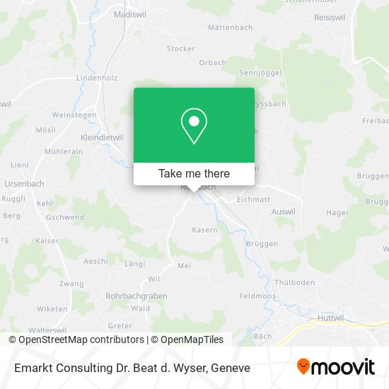 Emarkt Consulting Dr. Beat d. Wyser map