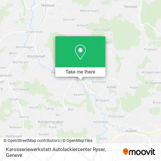 Karosseriewerkstatt Autolackiercenter Ryser map