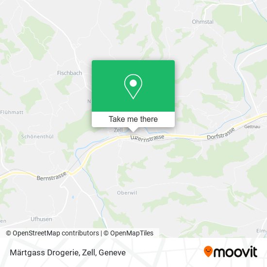 Märtgass Drogerie, Zell map