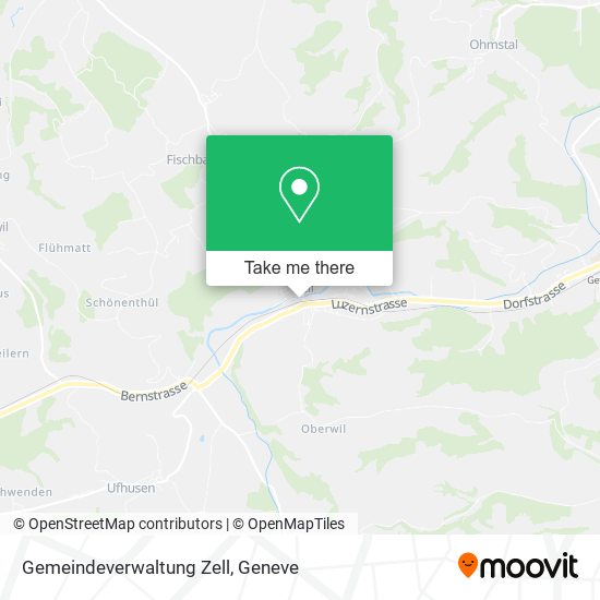 Gemeindeverwaltung Zell map