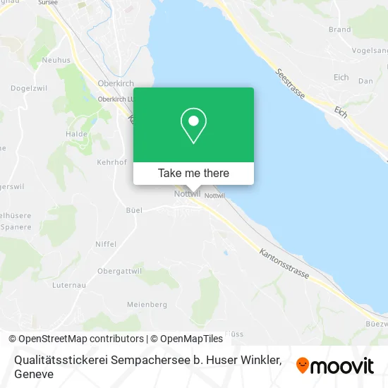 Qualitätsstickerei Sempachersee b. Huser Winkler map