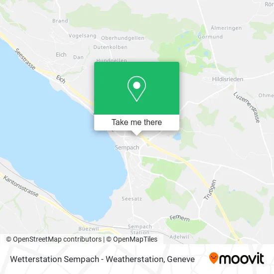 Wetterstation Sempach - Weatherstation map