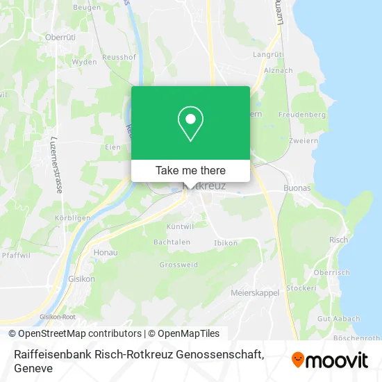 Raiffeisenbank Risch-Rotkreuz Genossenschaft map