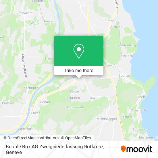 Bubble Box AG Zweigniederlassung Rotkreuz map