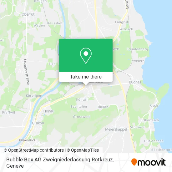 Bubble Box AG Zweigniederlassung Rotkreuz map