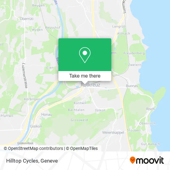 Hilltop Cycles map