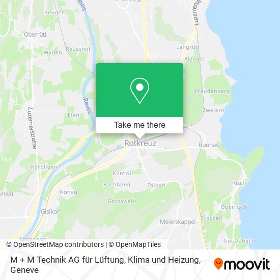 M + M Technik AG für Lüftung, Klima und Heizung map