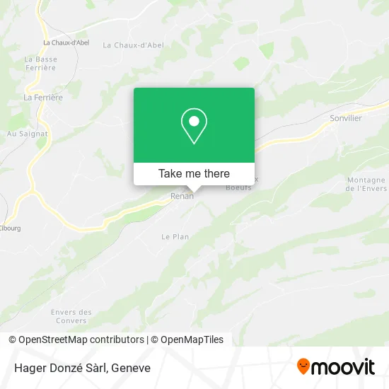 Hager Donzé Sàrl map
