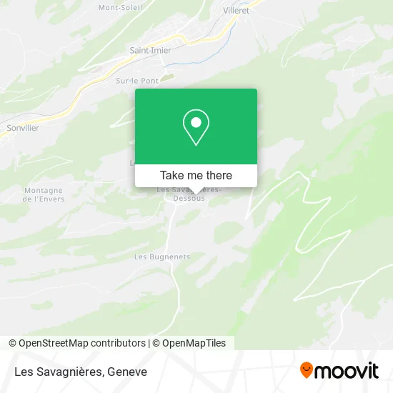 Les Savagnières map