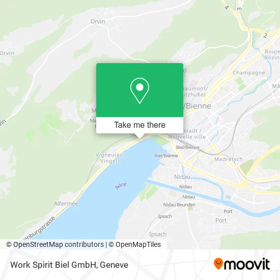 Work Spirit Biel GmbH map