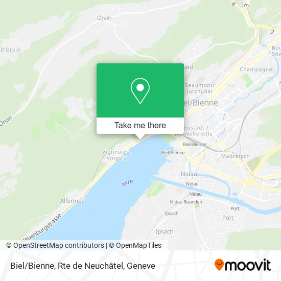 Biel/Bienne, Rte de Neuchâtel map