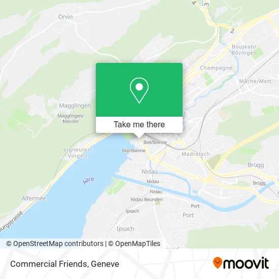Commercial Friends map