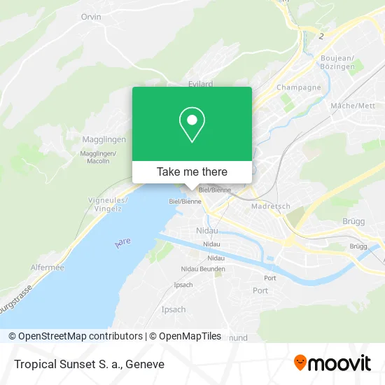 Tropical Sunset S. a. map