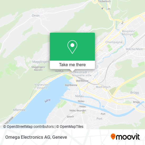 Omega Electronics AG map