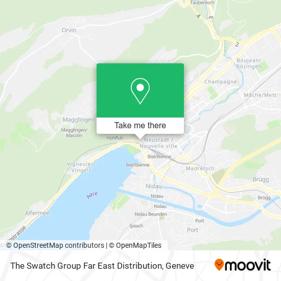 The Swatch Group Far East Distribution map