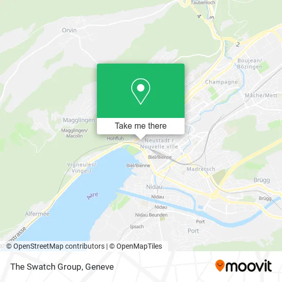 The Swatch Group map