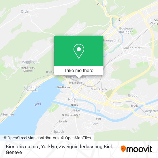 Biosotis sa Inc., Yorklyn, Zweigniederlassung Biel map