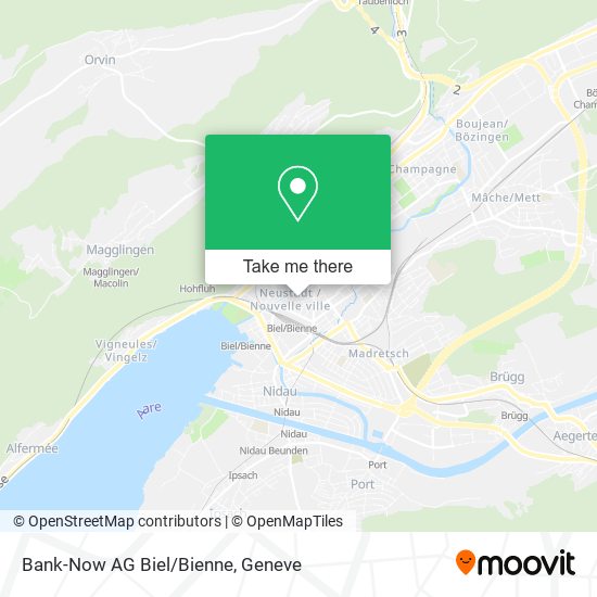 Bank-Now AG Biel/Bienne map