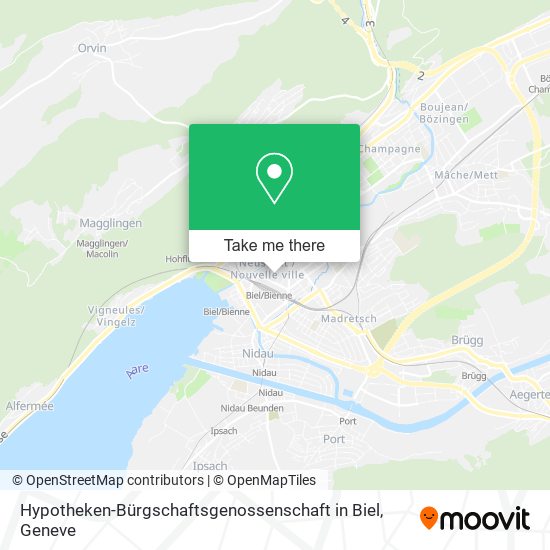 Hypotheken-Bürgschaftsgenossenschaft in Biel map