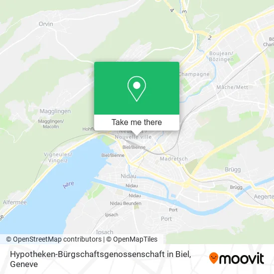 Hypotheken-Bürgschaftsgenossenschaft in Biel map