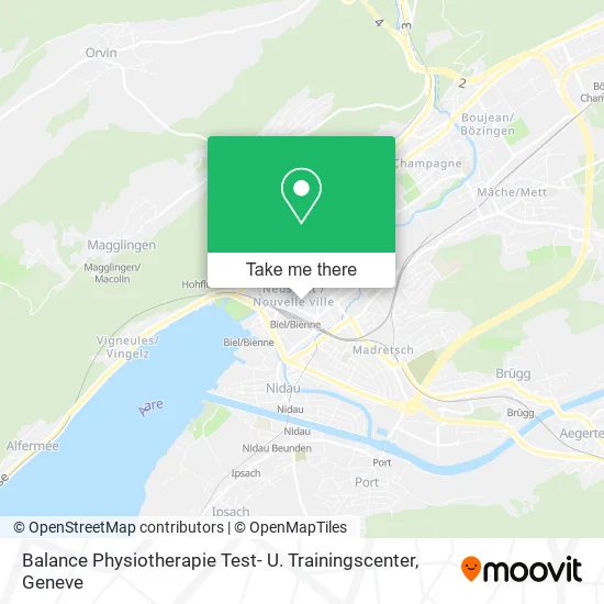 Balance Physiotherapie Test- U. Trainingscenter map