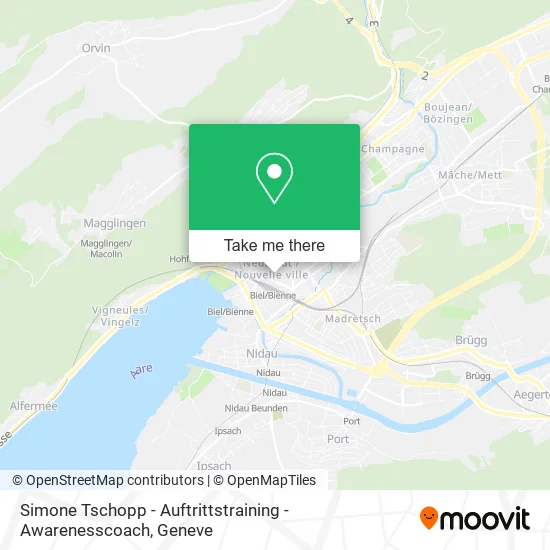 Simone Tschopp - Auftrittstraining - Awarenesscoach map