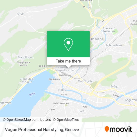 Vogue Professional Hairstyling map