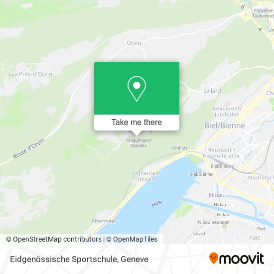 Eidgenössische Sportschule map