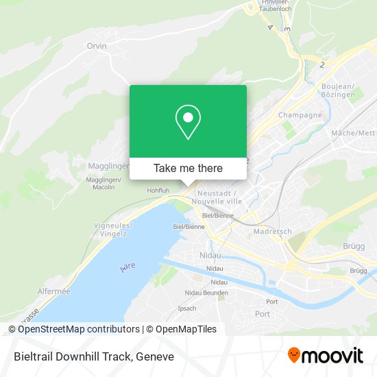 Bieltrail Downhill Track map