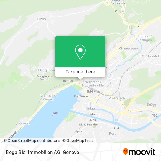 Bega Biel Immobilien AG map
