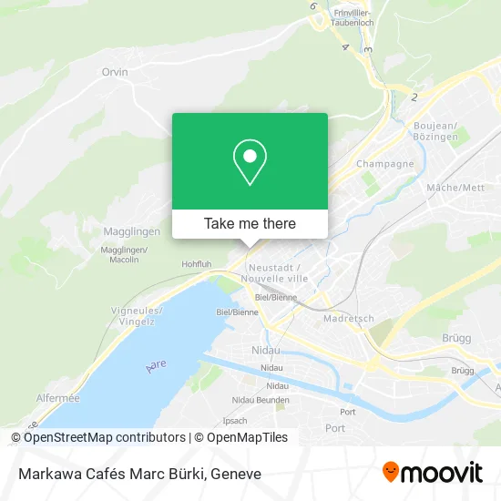 Markawa Cafés Marc Bürki map