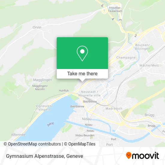 Gymnasium Alpenstrasse map