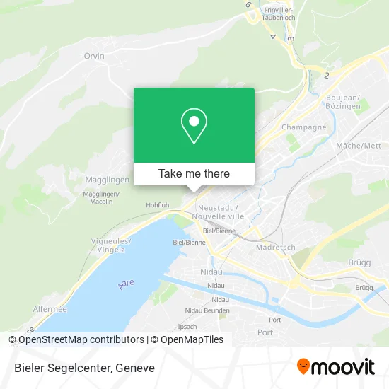 Bieler Segelcenter map
