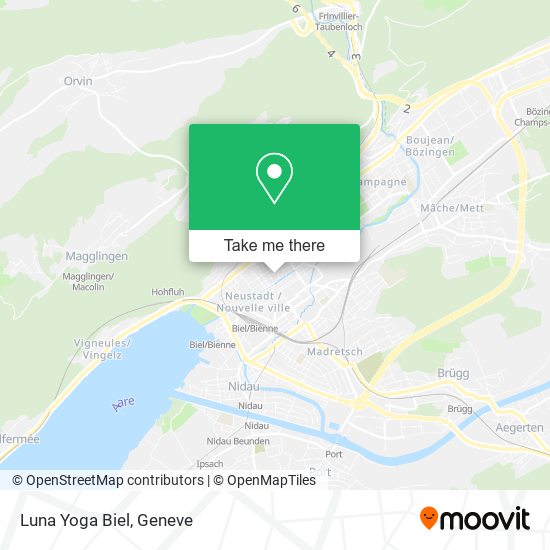 Luna Yoga Biel map