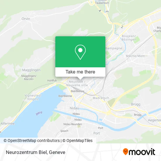 Neurozentrum Biel map