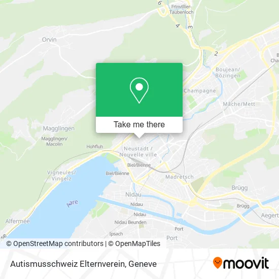 Autismusschweiz Elternverein map