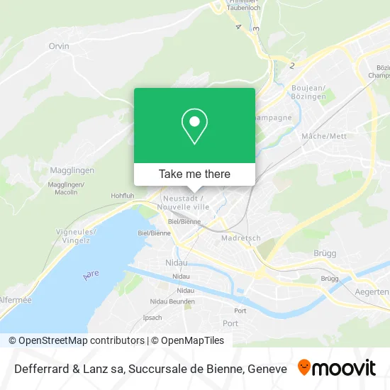 Defferrard & Lanz sa, Succursale de Bienne map