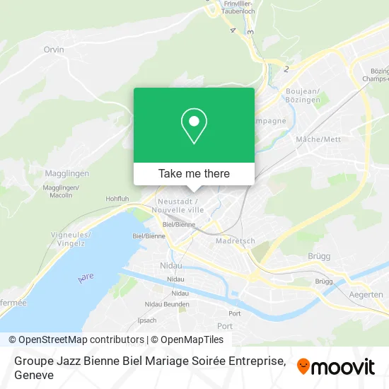 Groupe Jazz Bienne Biel Mariage Soirée Entreprise map